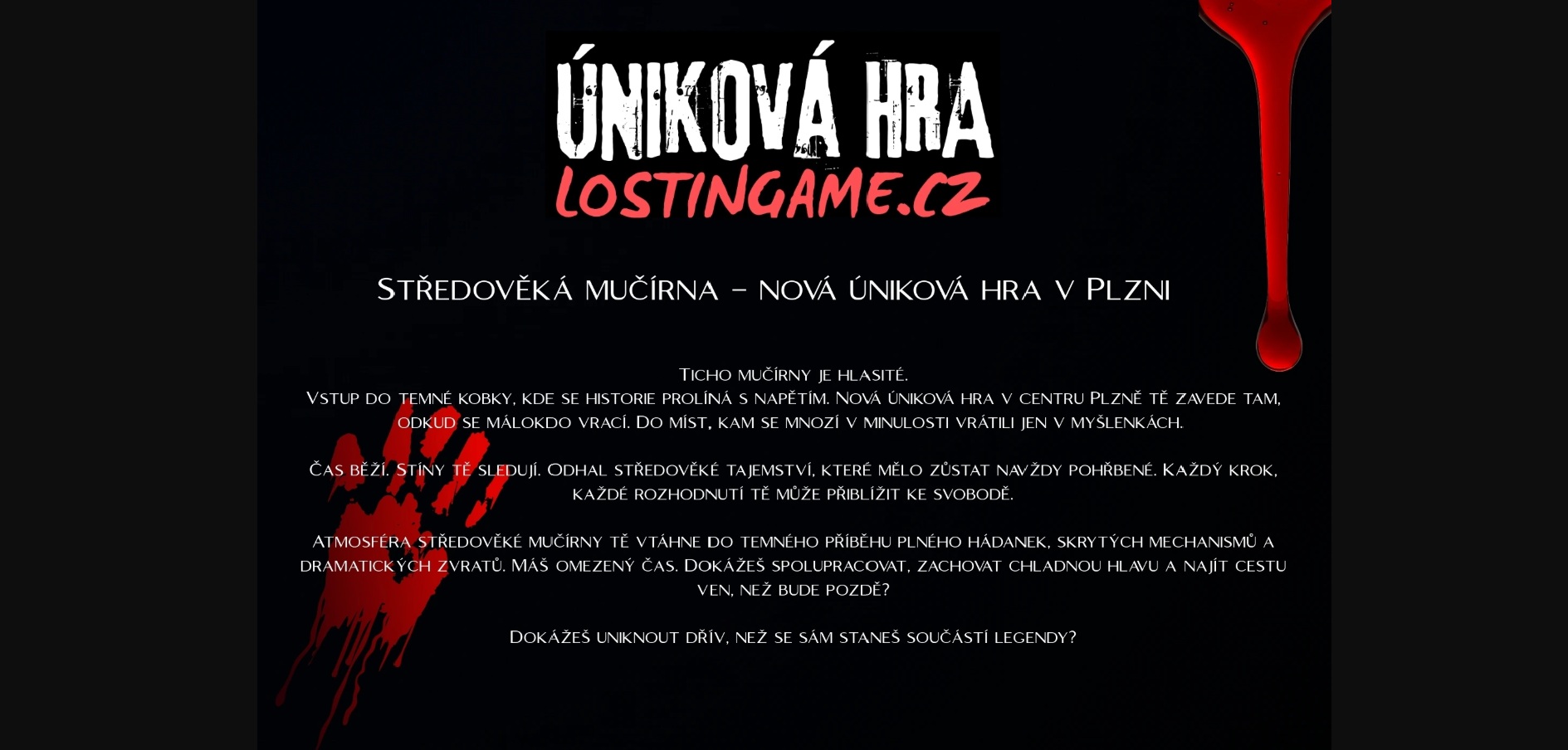 Středověká mučírna – nová úniková hra v Plzni fin